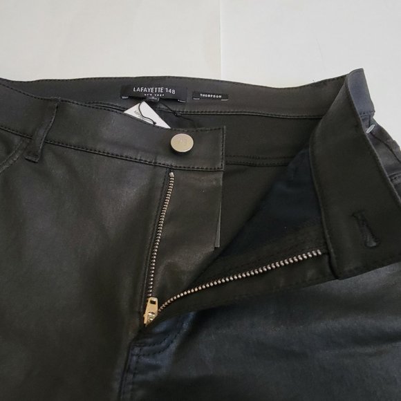 Lafayette 148 New York Thompson Waxed Denim Jeans - Picture 7 of 16